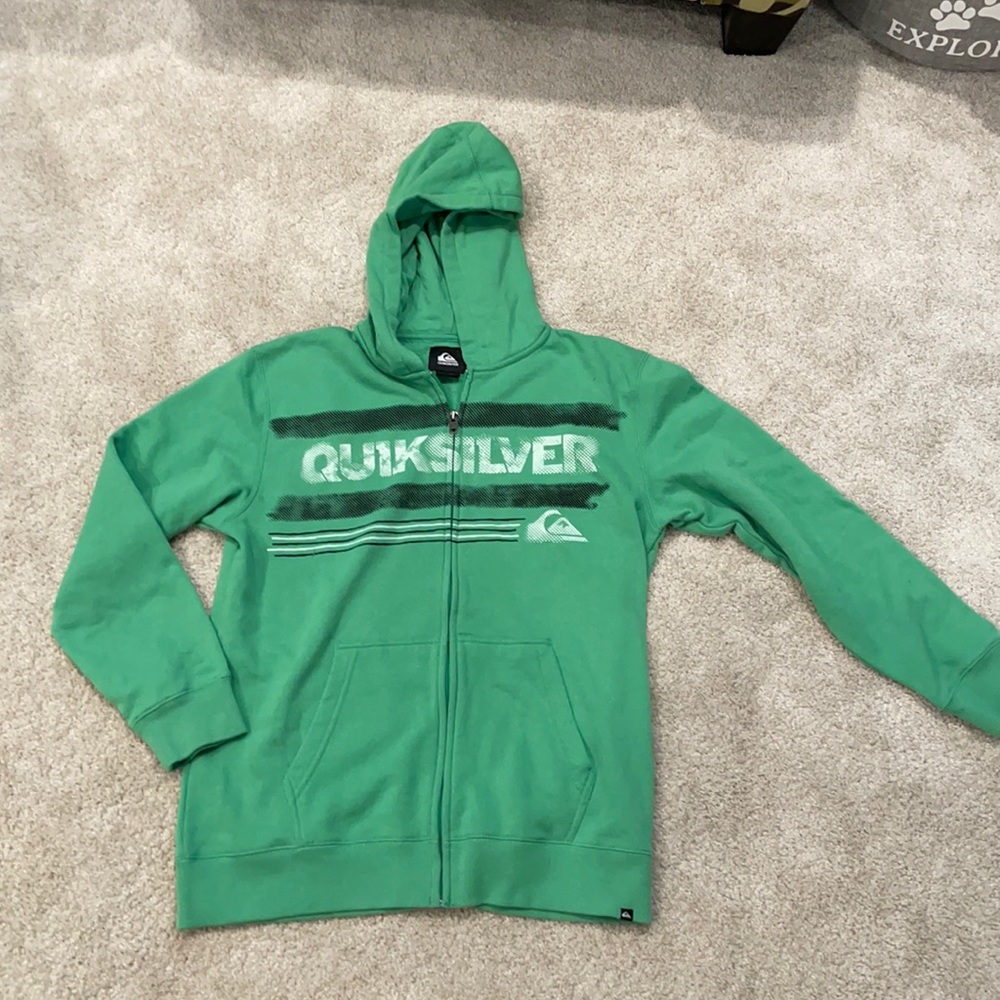 Like New! Quiksilver Boys zipper hoodie